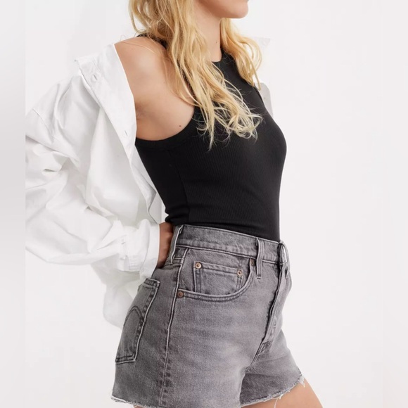 Levi's Premium 501° ORIGINAL FIT HIGH RISE WOMEN'S SHORTS - Picture 3 of 7